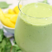 Tropical Green Smoothie in glass