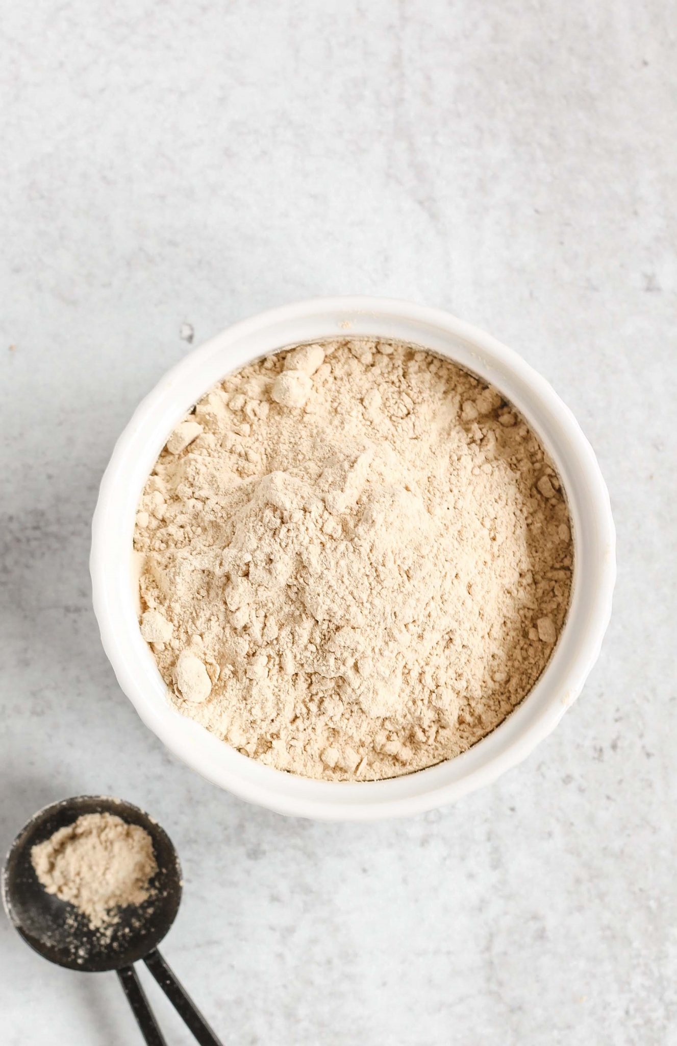 powdered coconut sugar in small white dish