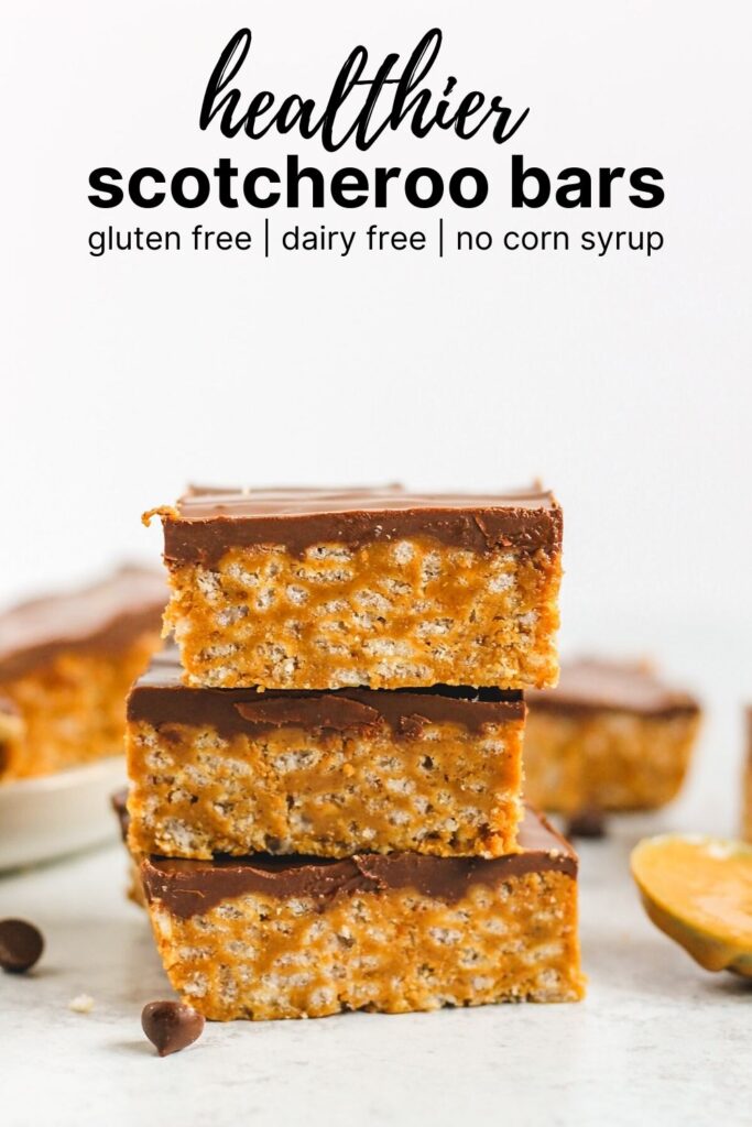 pinterest pin for scotcheroo bar recipe