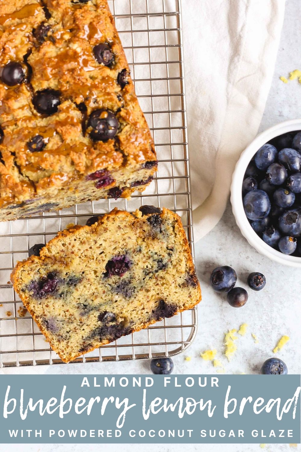 Almond Flour Blueberry Lemon Bread Clean Plate Mama