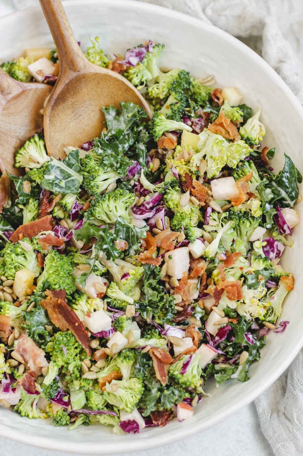 Healthy Broccoli Kale Salad - Clean Plate Mama