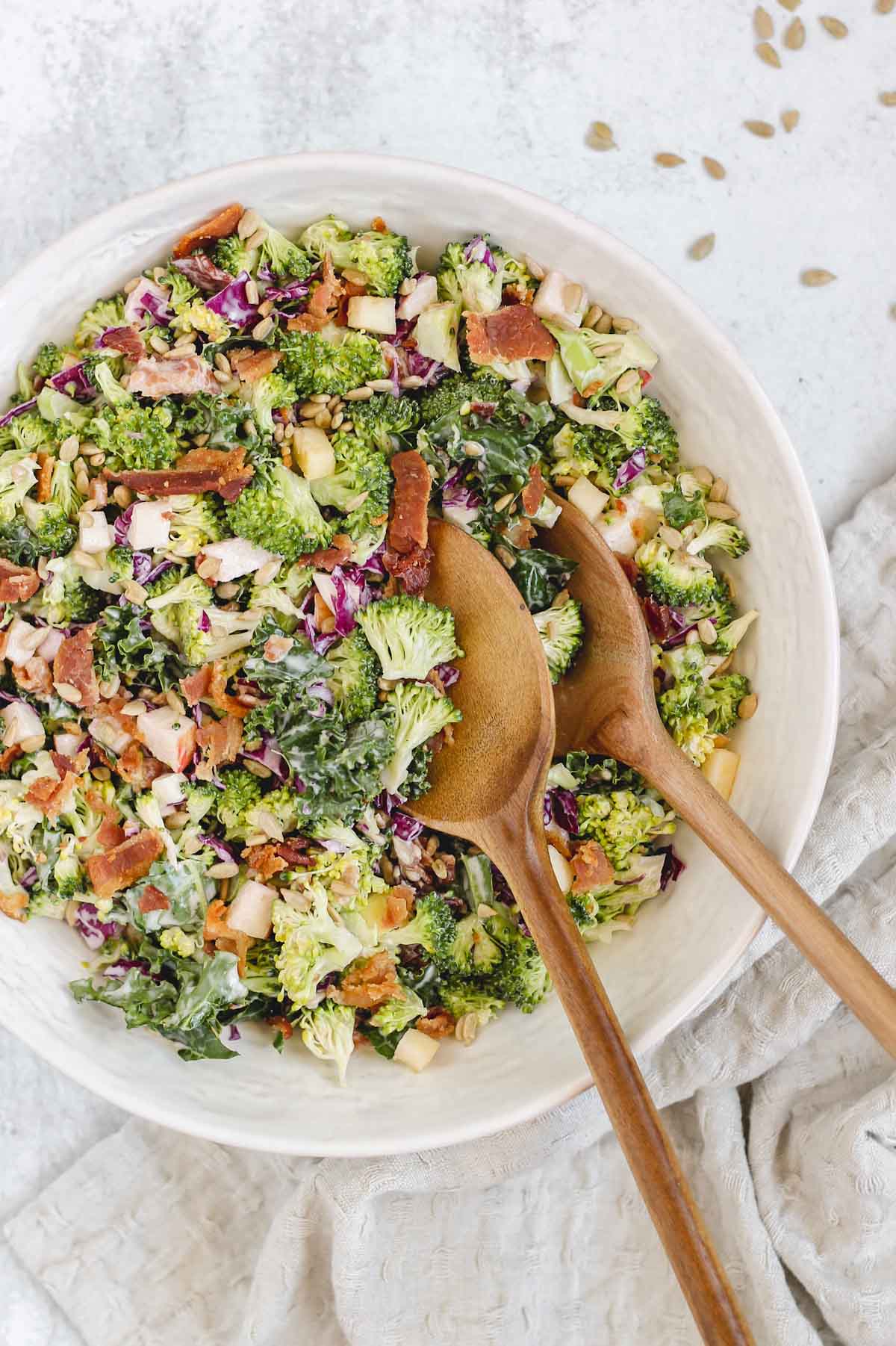 Healthy Kale Broccoli Salad 