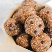 bowl filled with snack balls