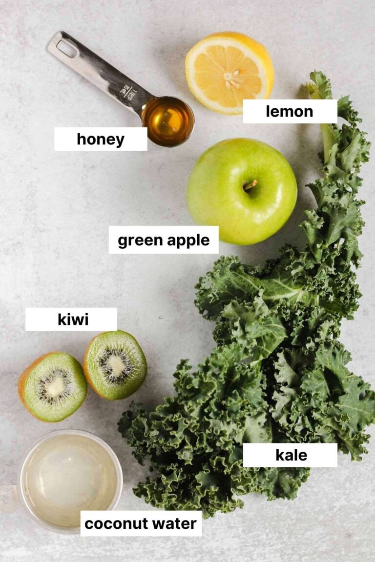 Refreshing Apple Kiwi Kale Smoothie (no banana) Clean Plate Mama