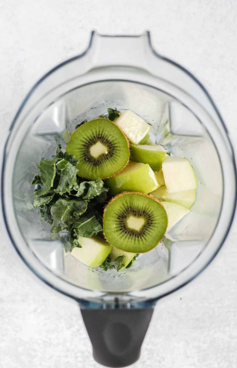 Refreshing Apple Kiwi Kale Smoothie (no banana) Clean Plate Mama