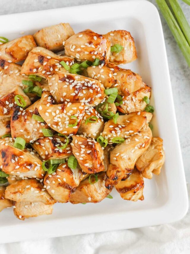 Air Fryer Chicken Teriyaki Bites Clean Plate Mama