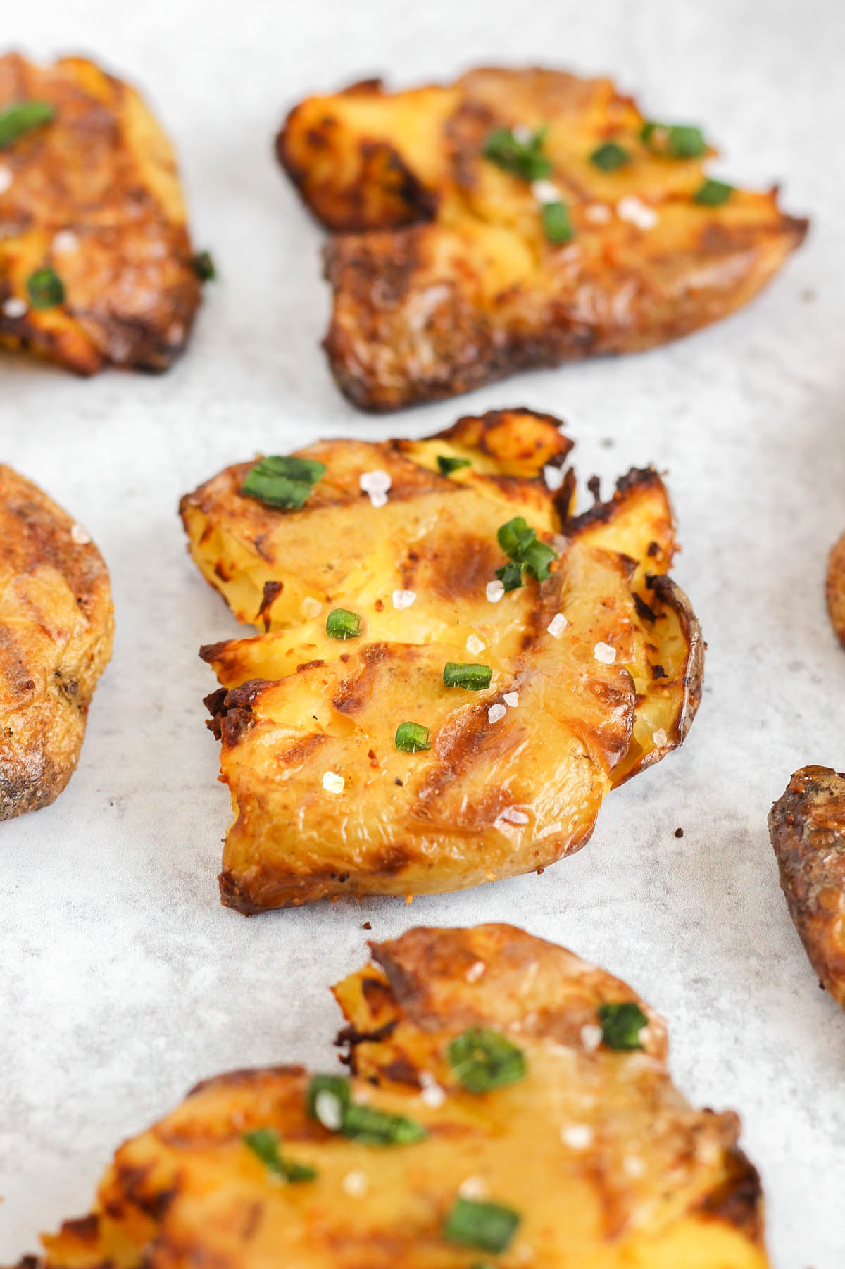 Crispy Smashed Potatoes in the Air Fryer - Airports and Aprons