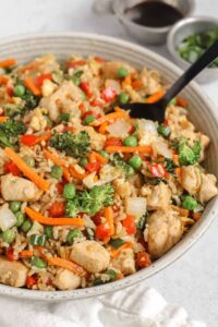 Healthy Chicken Fried Rice (no soy option) - Clean Plate Mama