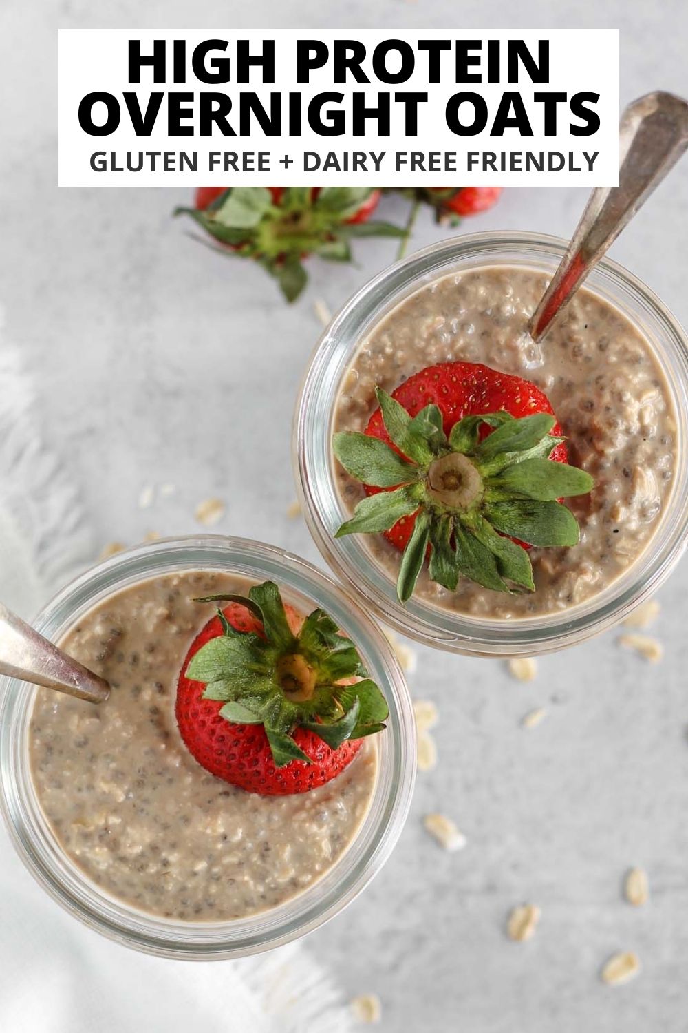 Overnight Oats with Protein Powder (5 ingredients!) Clean Plate Mama