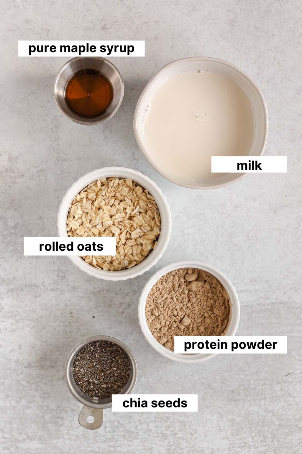 Overnight Oats with Protein Powder {5 ingredients!} Clean Plate Mama