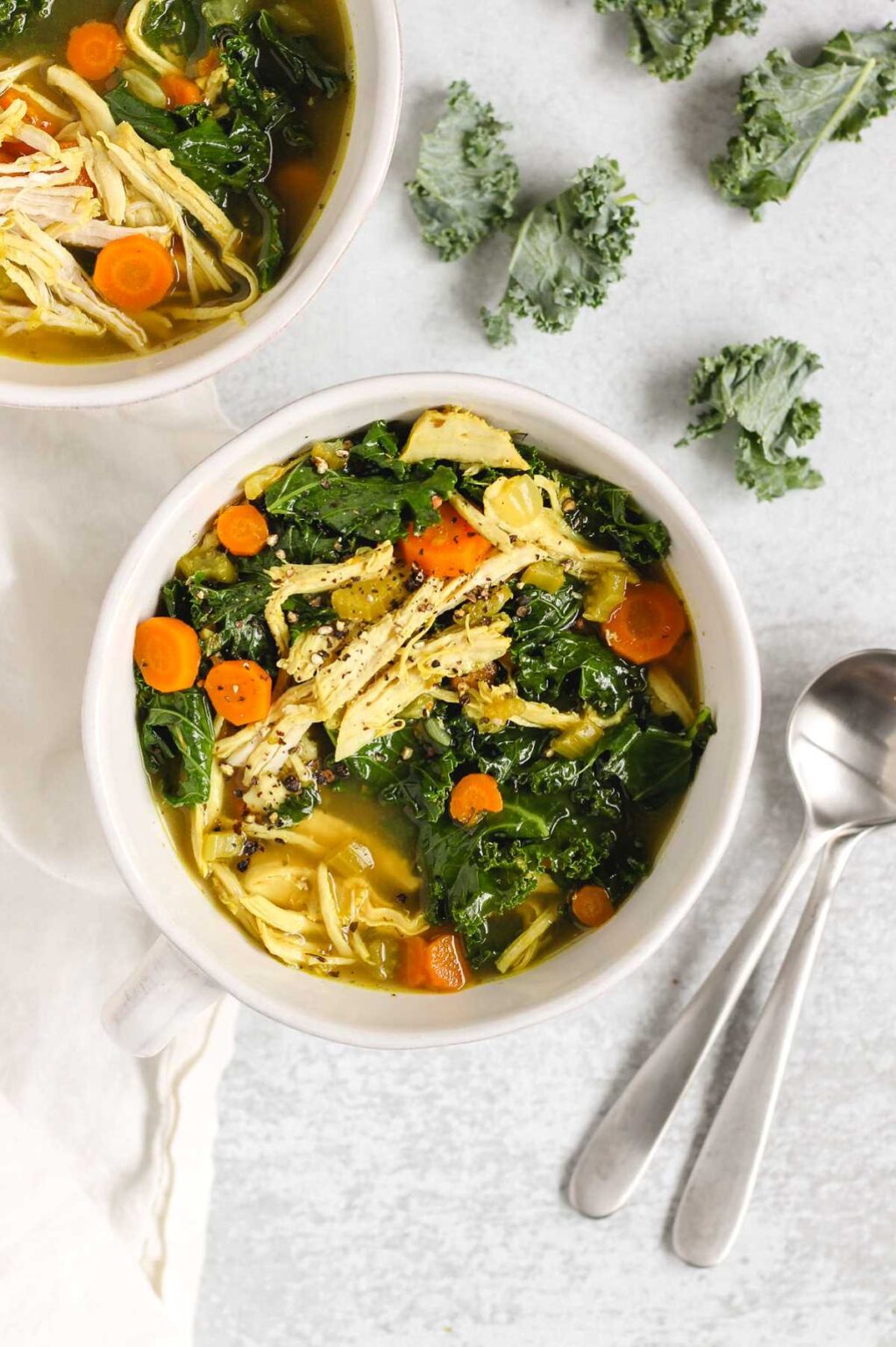 Healthy Chicken and Kale Soup (onepot!) Clean Plate Mama