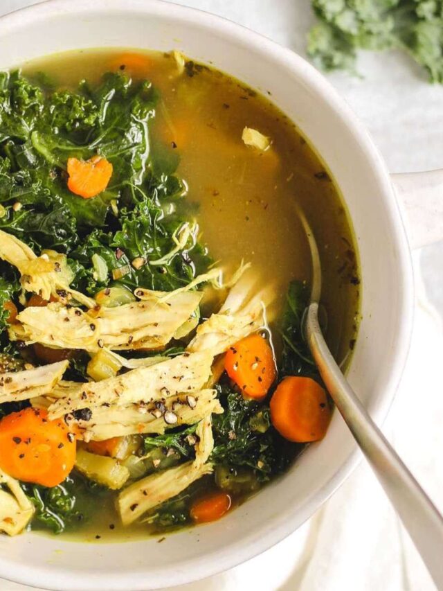 Chicken and Kale Soup Clean Plate Mama