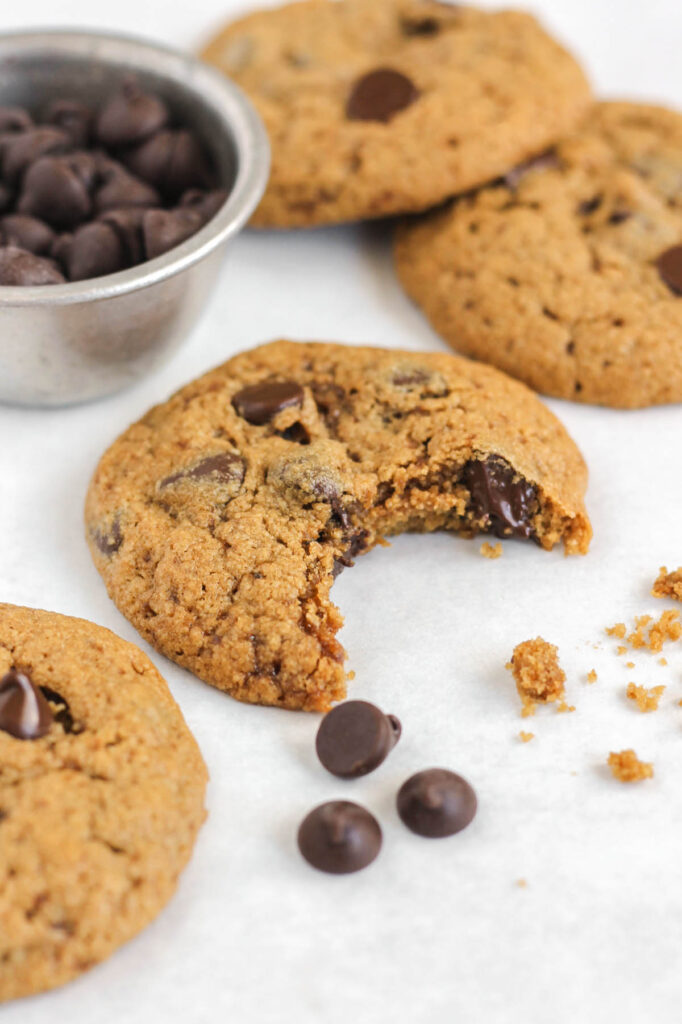 Oat Flour Chocolate Chip Cookies - Clean Plate Mama