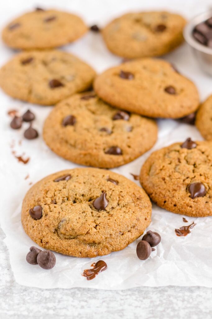 Oat Flour Chocolate Chip Cookies - Clean Plate Mama