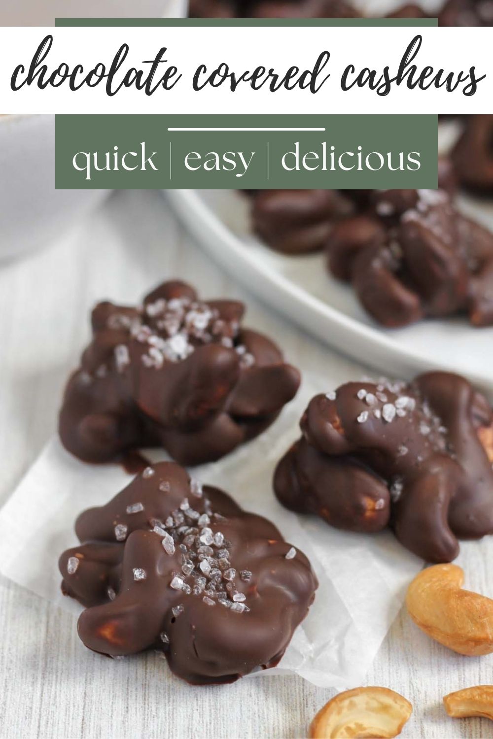 Chocolate Covered Cashews Clean Plate Mama