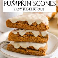 Pinterest pin for gluten-free pumpkin scones.