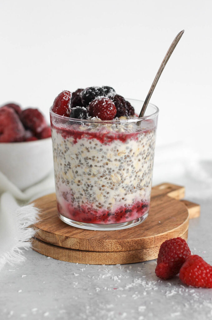 Overnight Oats with Frozen Fruit Clean Plate Mama