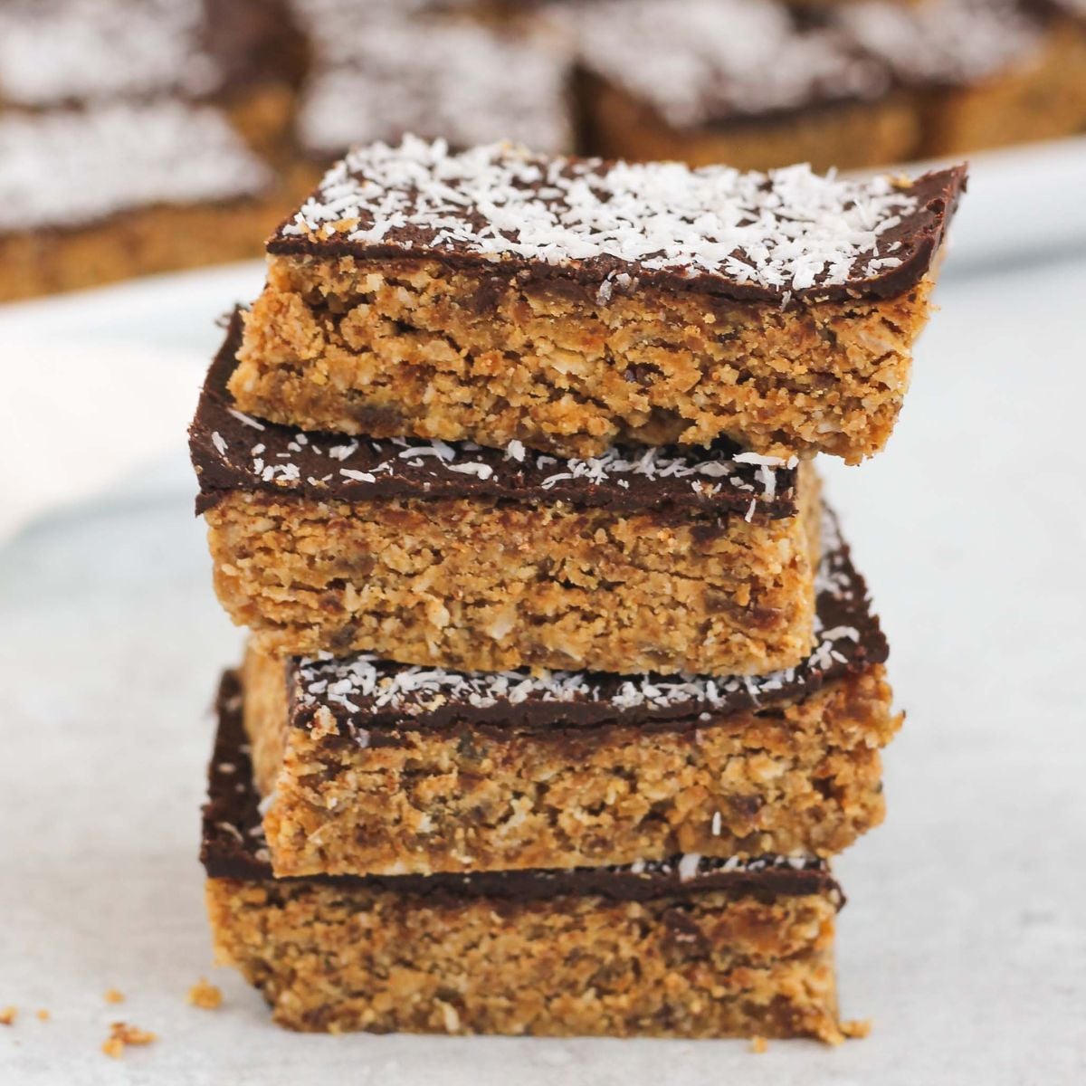 No Bake Peanut Butter Oatmeal Bars - Clean Plate Mama