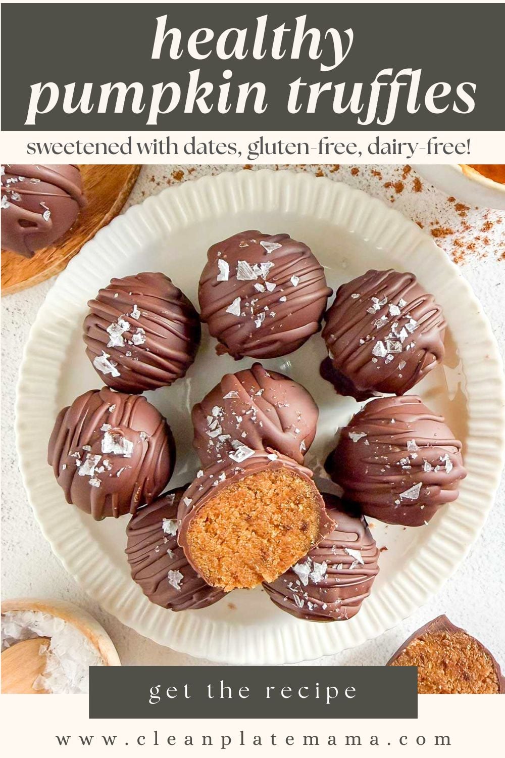 Healthy Pumpkin Truffles (without cream cheese) - Clean Plate Mama